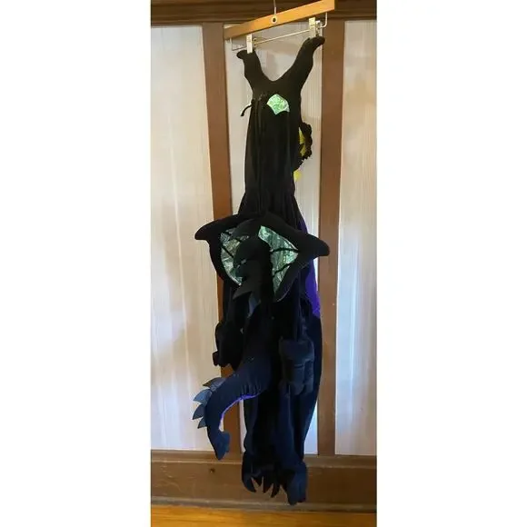 Disney Store Vintage Maleficent/Dragon Plush Costume KIds 4-6T Great Condition! - Picture 3 of 10